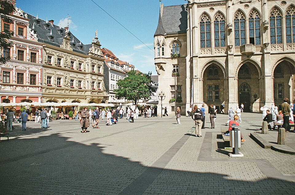 Fischmarkt und Rathaus Erfurt